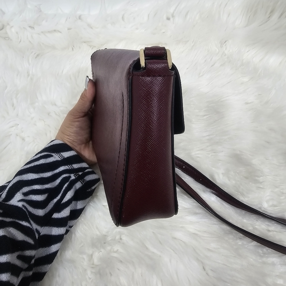 Michael Kors Burgundy and black crossbody - Picture 14 of 15